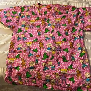 Nickelodeon rugrats scrub top medium